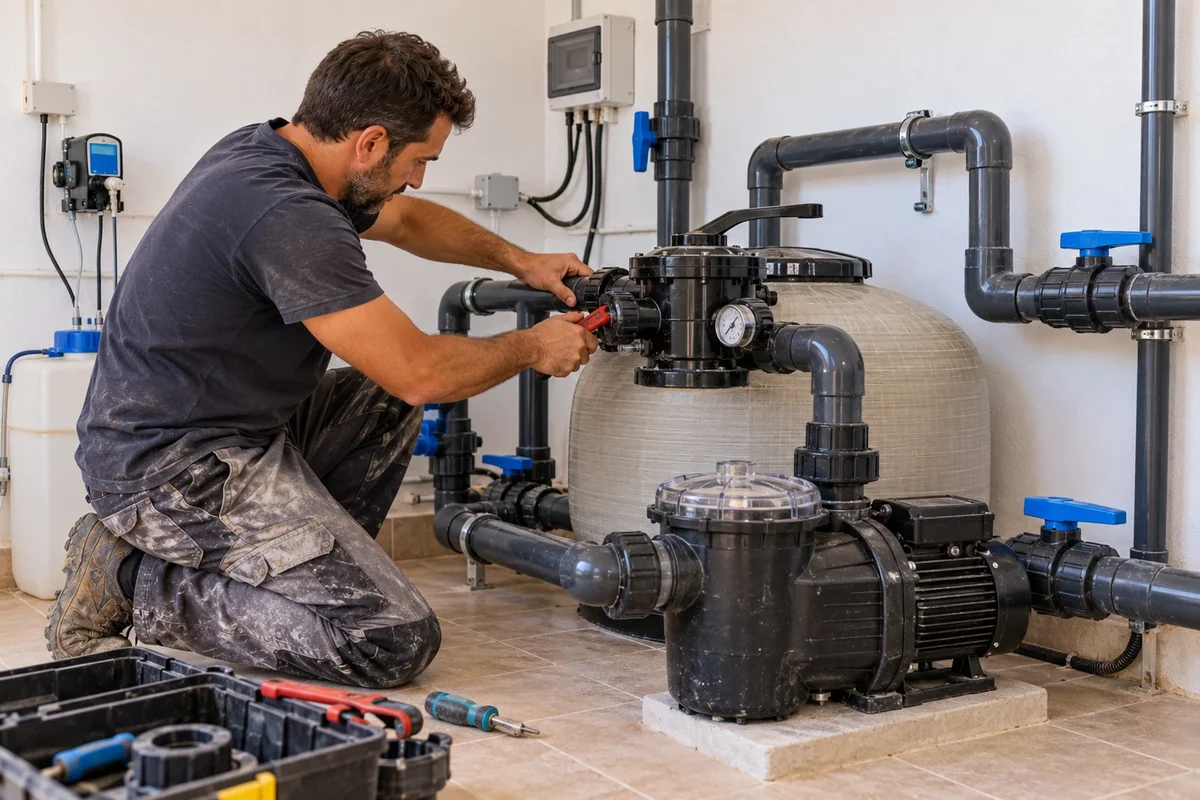 Pool pump and filtration equipment service